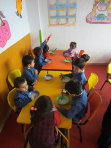 Mittagessen im Kindergarten