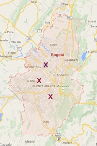 Karte Bogotás